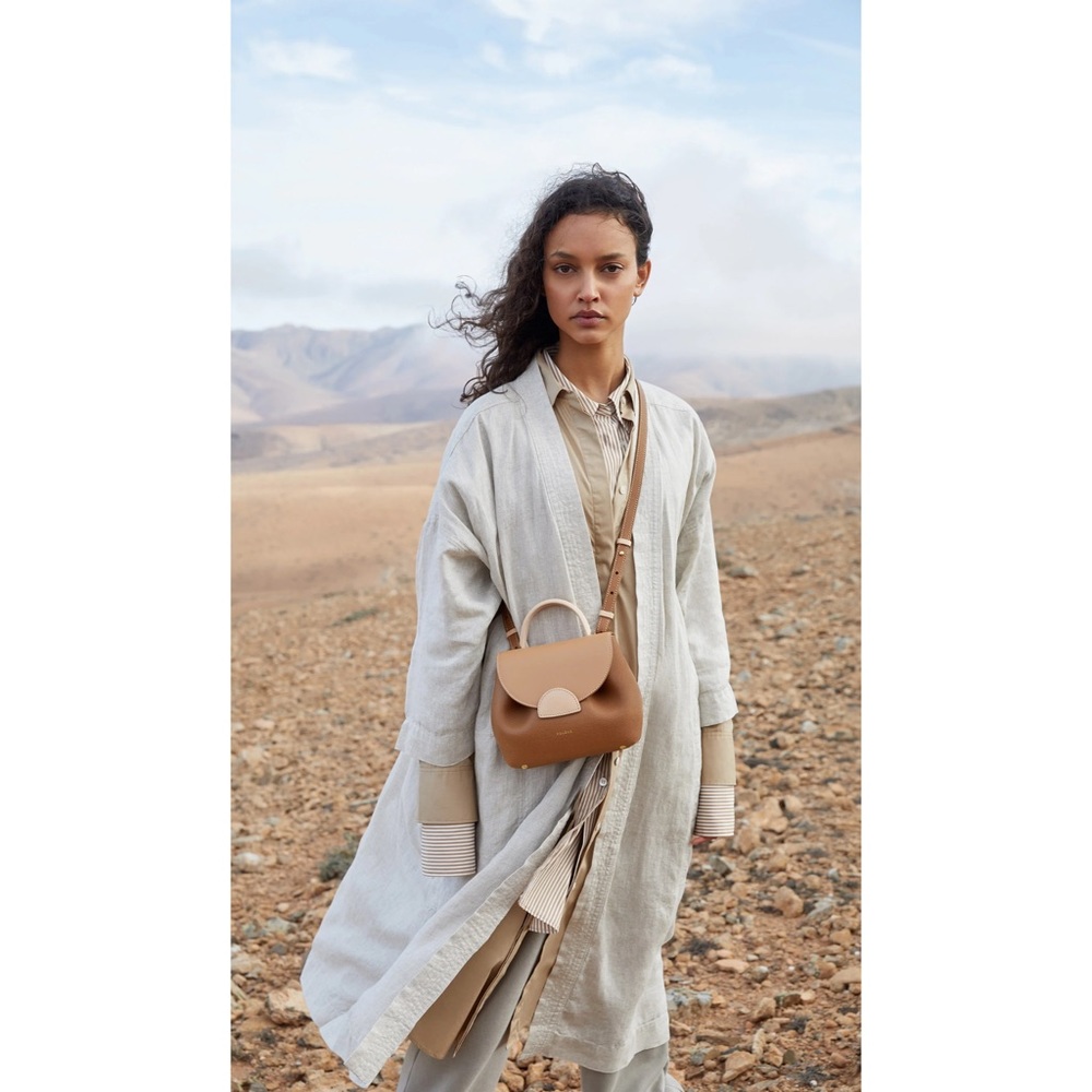{Polène} Numéro Un Nano Bag - Edition Trio Camel